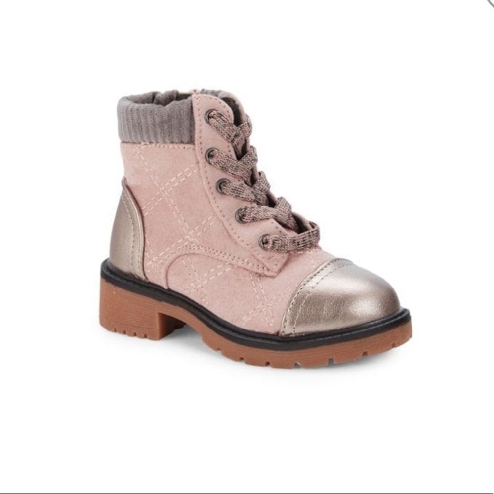 Steve Madden Girls Faux Leather High Top Boots